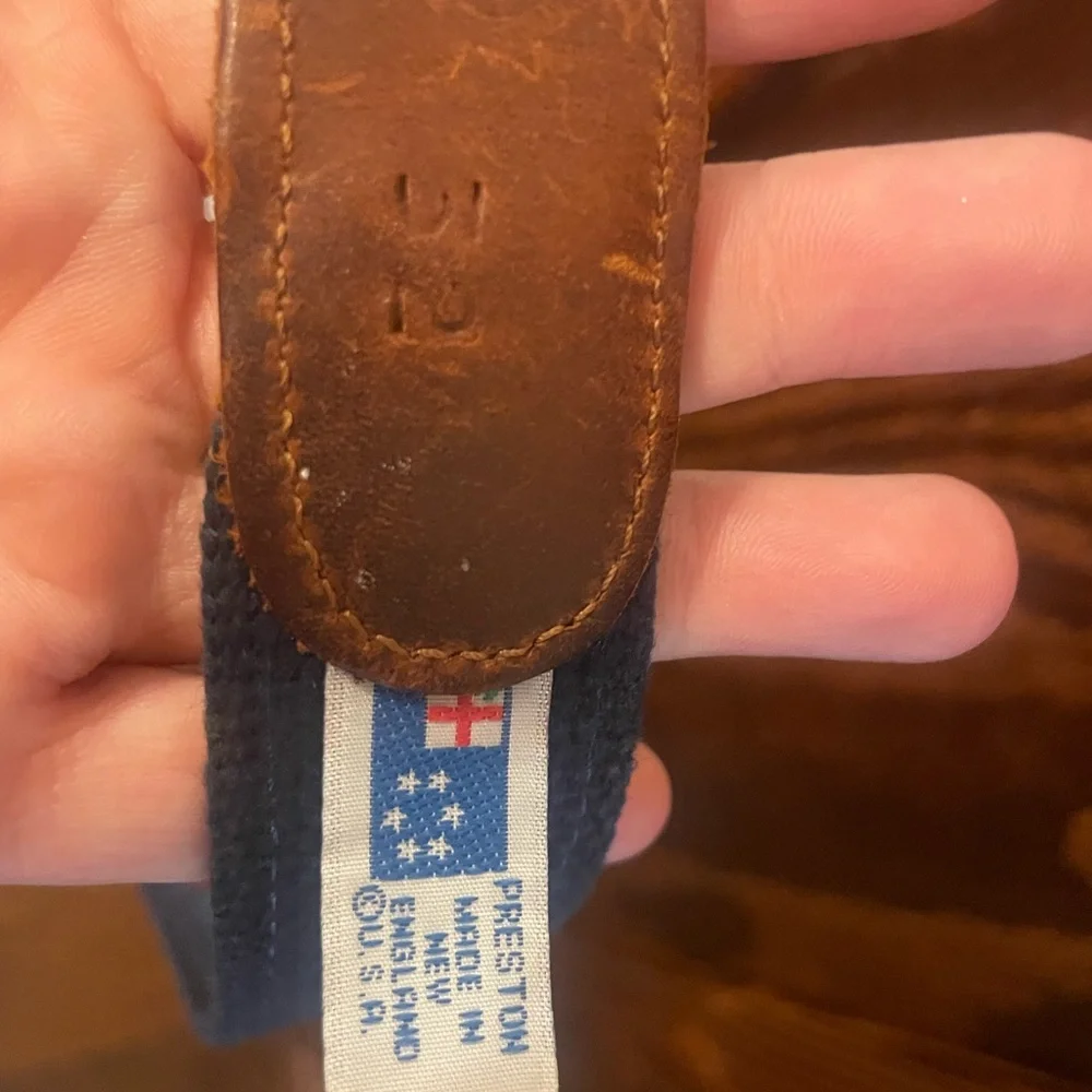 Preston nautical print belt